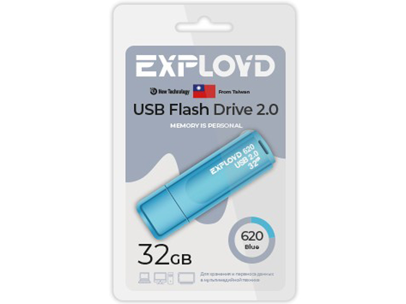 

USB Flash Drive 32Gb - Exployd 620 EX-32GB-620-Blue, 620