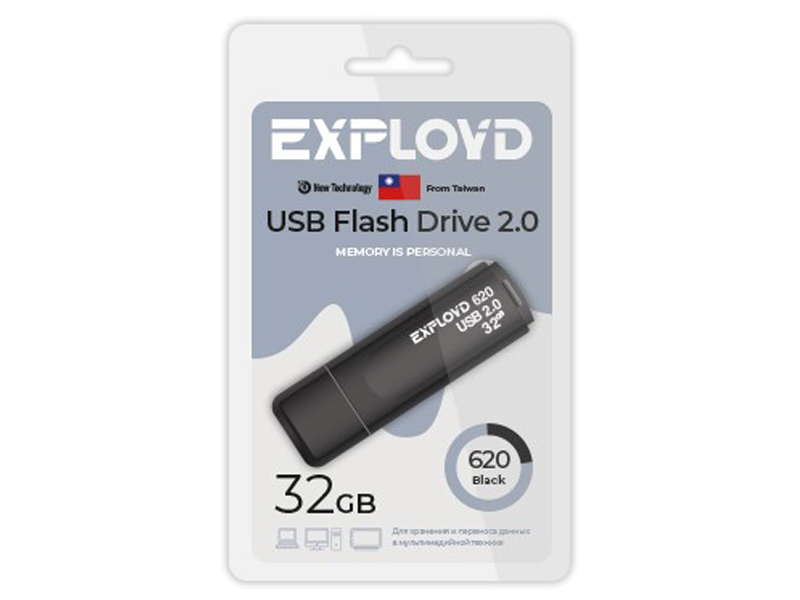 Zakazat.ru: USB Flash Drive 32Gb - Exployd 620 EX-32GB-620-Black