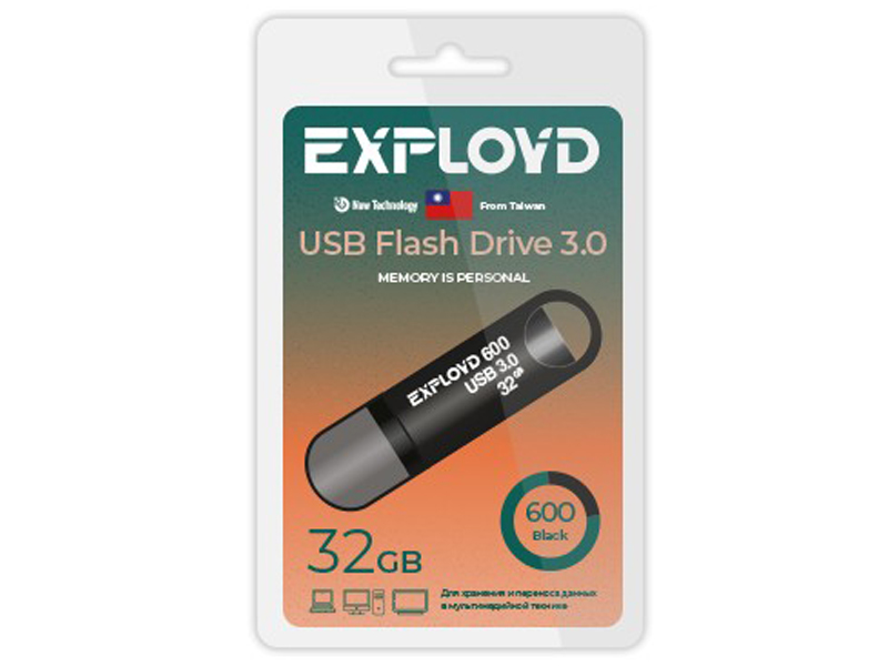 

USB Flash Drive 32Gb - Exployd 600 EX-32GB-600-Black, 600