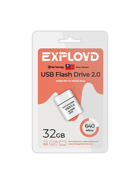 

USB Flash Drive 32GB - Exployd 640 2.0 EX-32GB-640-White, 640