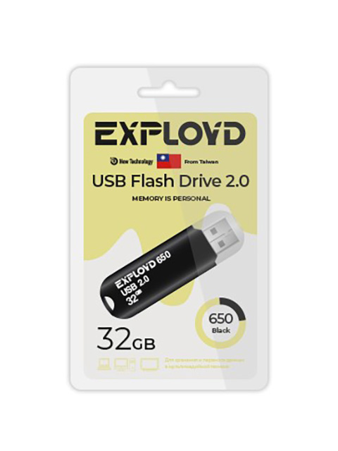 фото Usb flash drive 32gb - exployd 650 2.0 ex-32gb-650-black