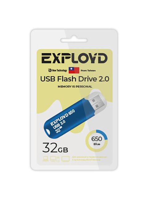 

USB Flash Drive 32GB - Exployd 650 2.0 EX-32GB-650-Blue, 650