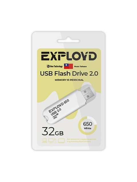 

USB Flash Drive 32GB - Exployd 650 2.0 EX-32GB-650-White, 650