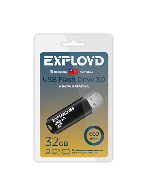 Zakazat.ru: USB Flash Drive 32GB - Exployd 660 3.0 EX-32GB-660-Black