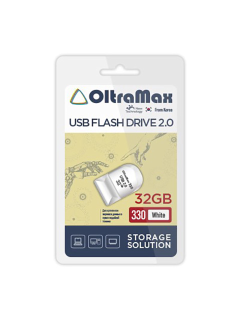 

USB Flash Drive 32GB - OltraMax 330 2.0 OM-32GB-330-White, 330