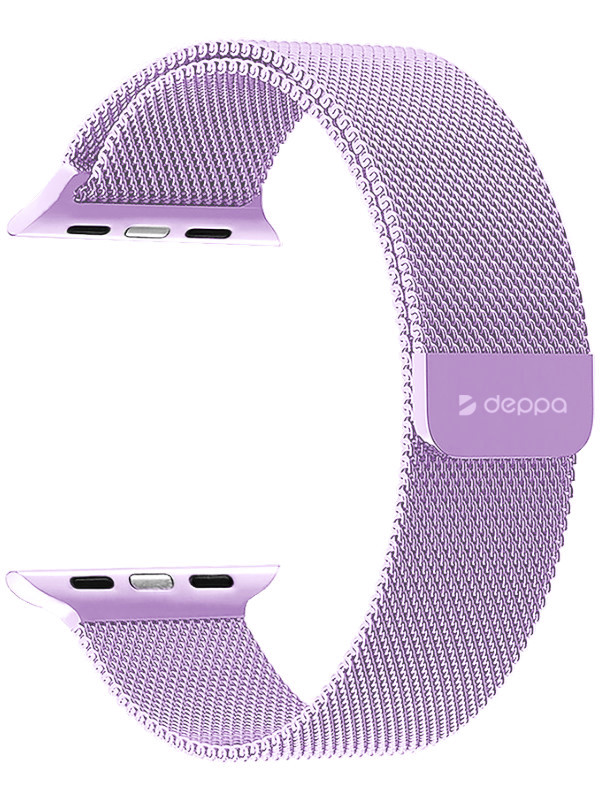 фото Аксессуар ремешок deppa для apple watch 42/44mm band mesh lavender 47148