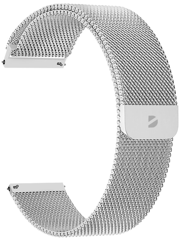 фото Аксессуар ремешок deppa универсальный watch band mesh 20mm silver 47181