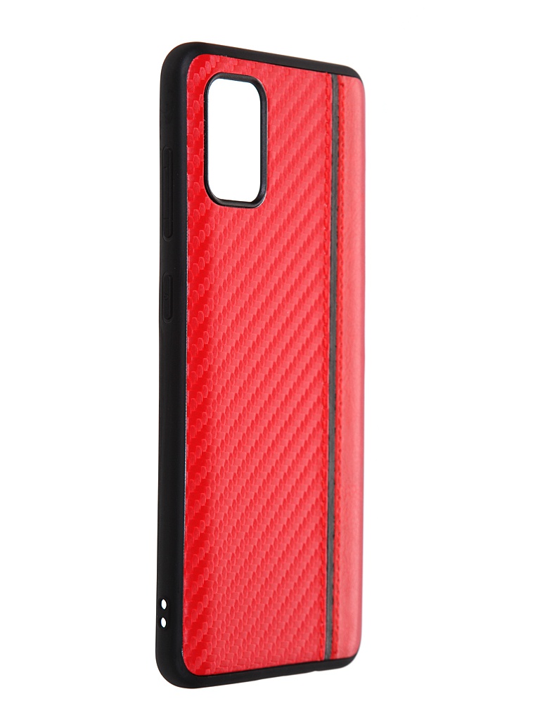 фото Чехол g-case для samsung galaxy a31 sm-a315f carbon red gg-1238