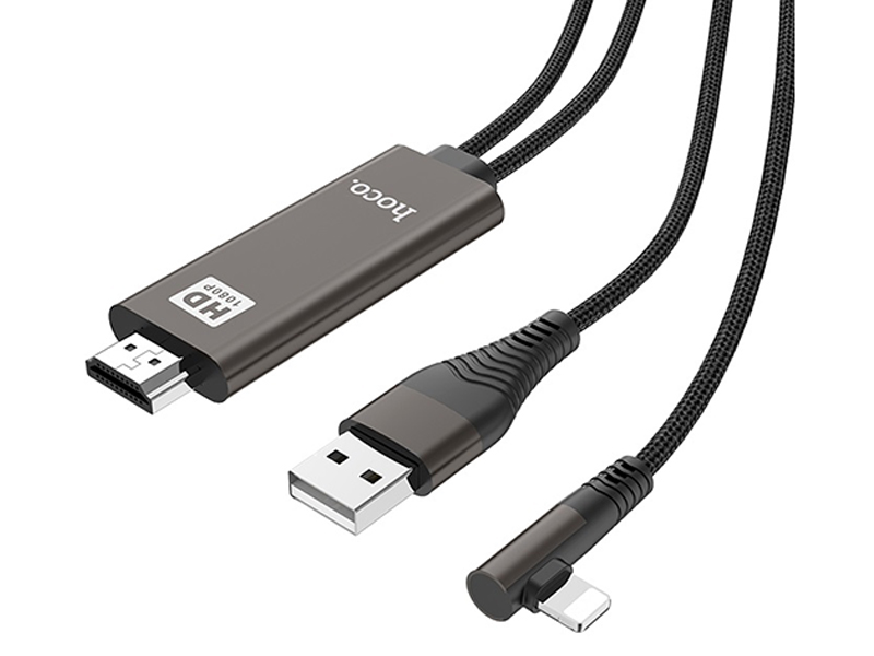 фото Аксессуар hoco ua14 lightning to hdmi black