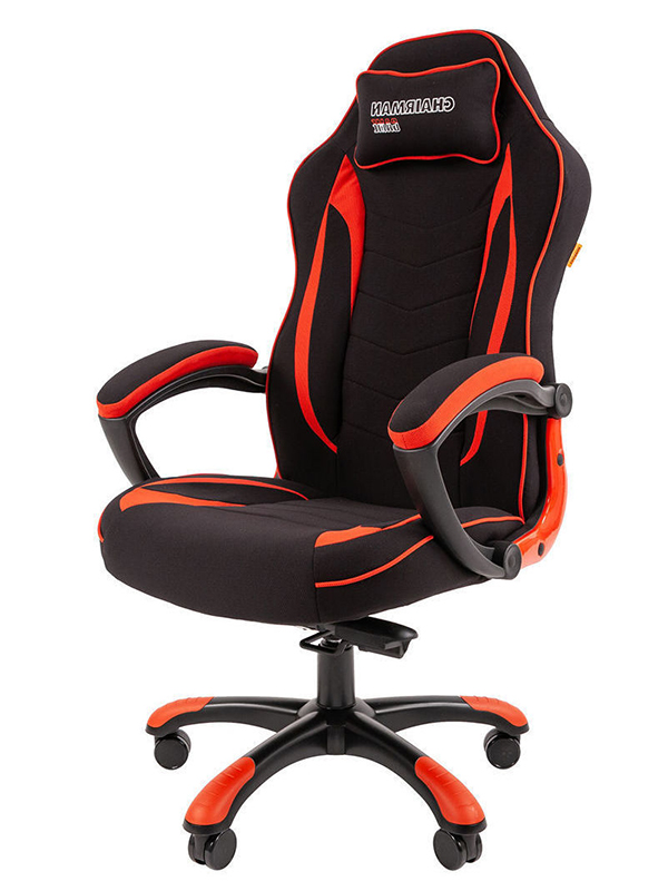Компьютерное кресло Chairman Game 28 Black-Red 00-07059196 офисное кресло chairman 535 россия black ткань серый 00 07142312