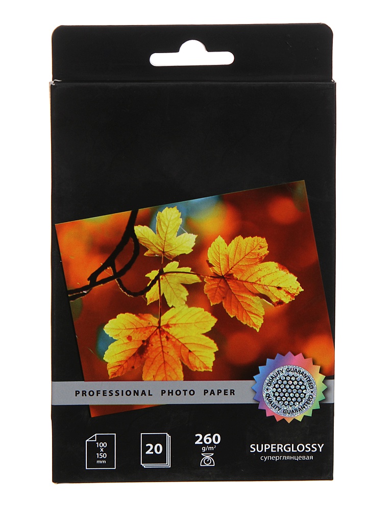 

Фотобумага Cactus Prof 10x15 260g/m2 глянцевая 20 листов CS-HGA626020, CS-HGA626020