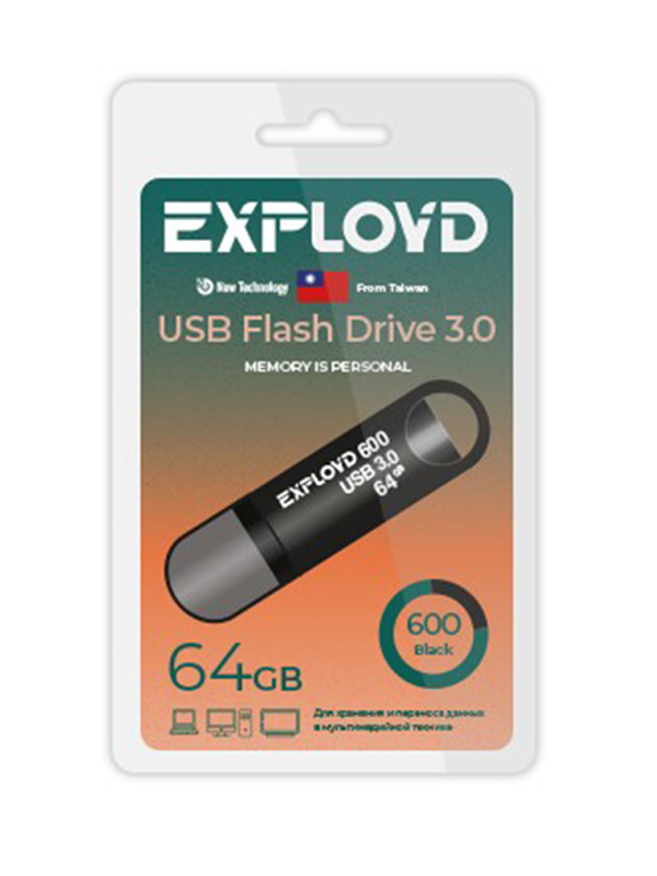 

USB Flash Drive 64GB Exployd 600 EX-64GB-600-Black, Exployd 600