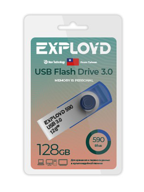Zakazat.ru: USB Flash Drive 128GB Exployd 590 EX-128GB-590-Blue