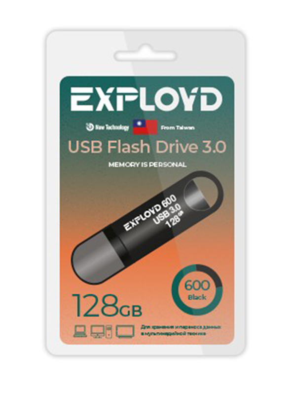 Zakazat.ru: USB Flash Drive 128GB Exployd 600 EX-128GB-600-Black