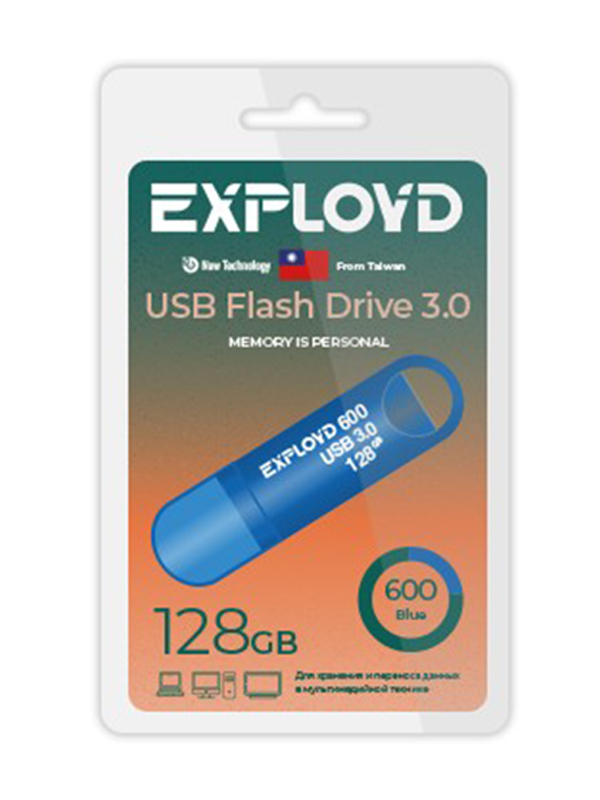 

USB Flash Drive 128GB Exployd 600 EX-128GB-600-Blue, Exployd 600