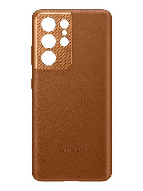 Zakazat.ru: Чехол для Samsung Galaxy S21 Ultra Leather Cover Brown EF-VG998LAEGRU