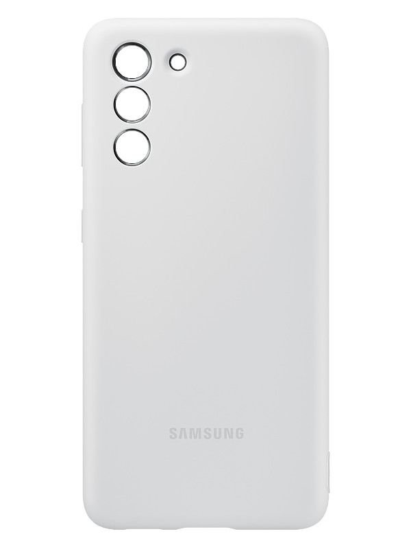 фото Чехол для samsung galaxy s21 silicone cover light gray ef-pg991tjegru