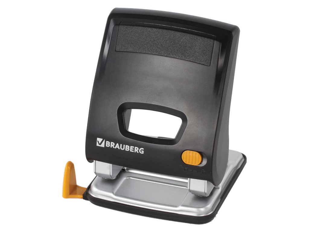 

Дырокол Brauberg Easy Press до 30 листов Black 224343, Easy Press