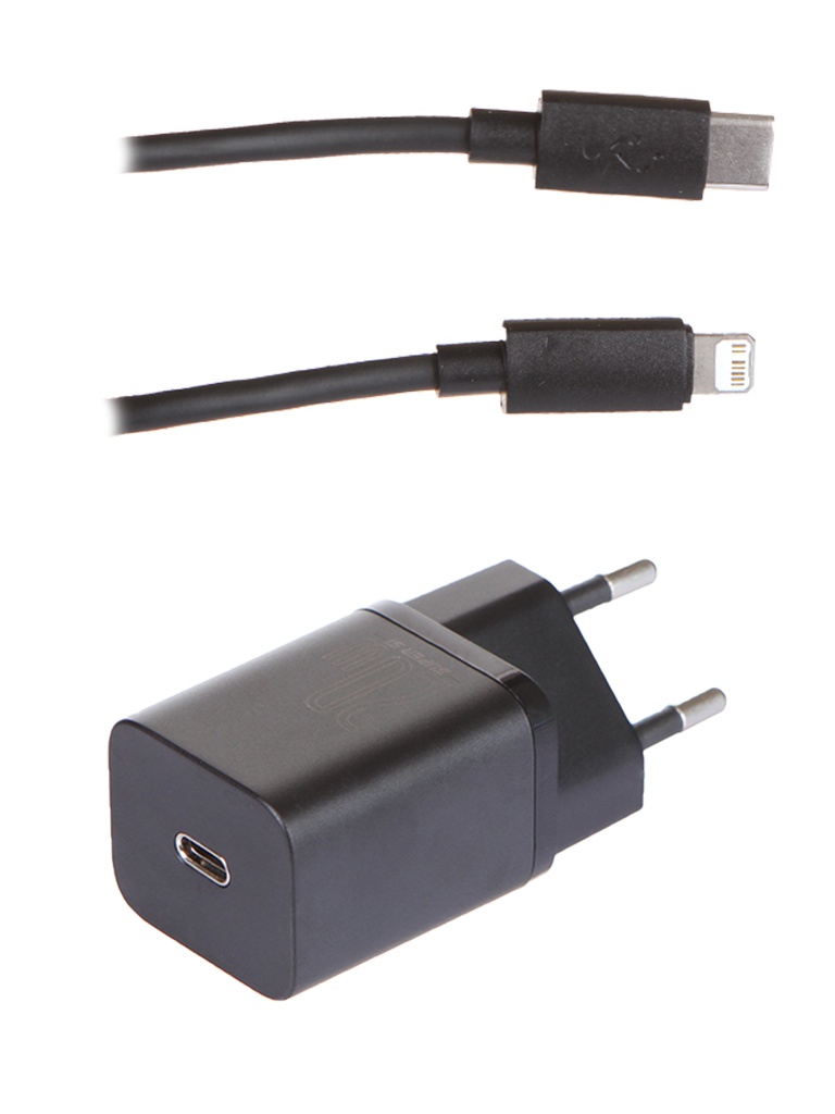   Baseus Super Si Quick Charger 1C 20W Sets + Cable USB Type-C Black TZCCSUP-B01
