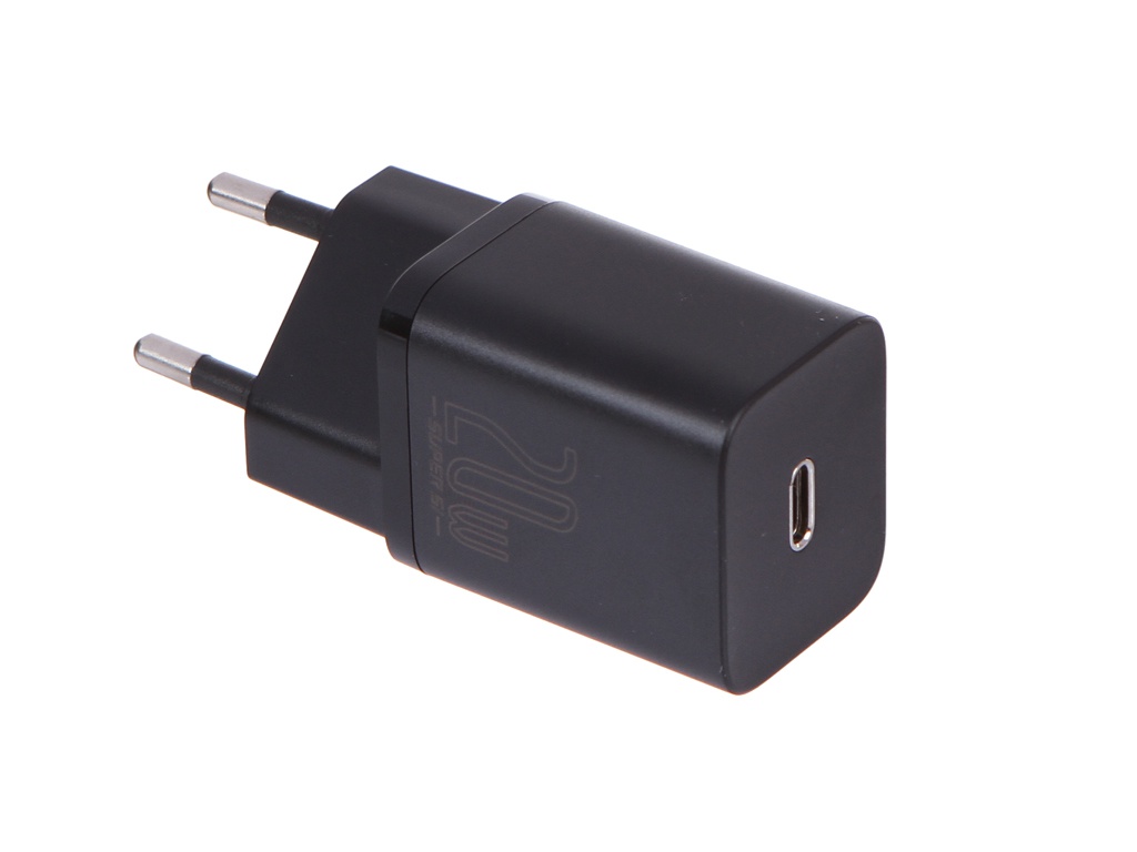 фото Зарядное устройство baseus super si quick charger 1c 20w black ccsup-b01