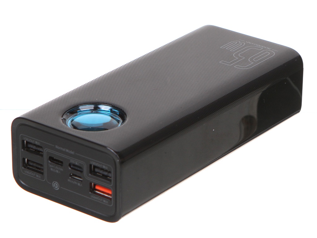 Внешний аккумулятор Baseus Power Bank Amblight Digital Display Quick Charge 30000mAh Black PPLG-A01 цена и фото