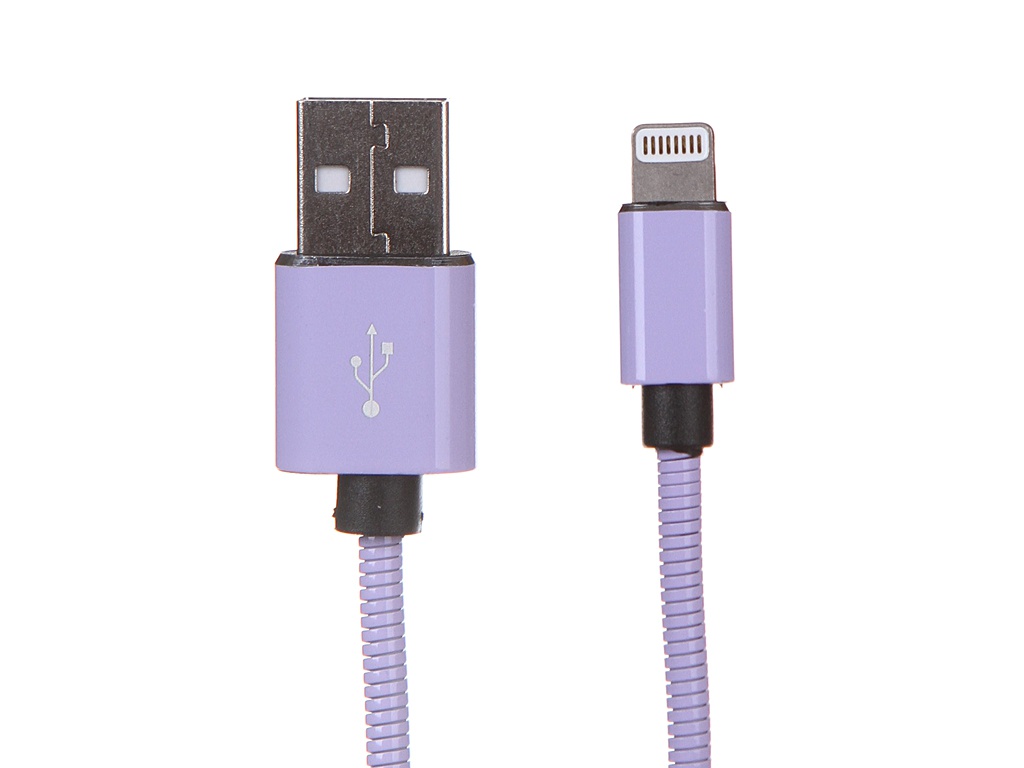 Аксессуар Qumo USB - Lightning MFI 1.0m Purple 30520
