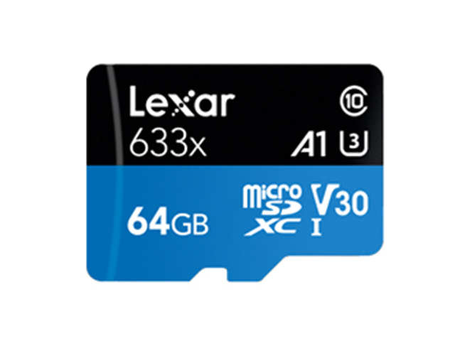 фото Карта памяти 64gb - lexar high-performance microsdxc uhs-i lsdmi64gbb633a