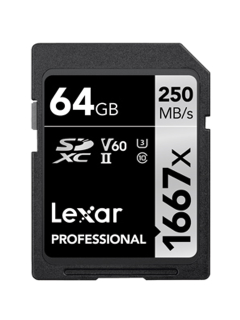 фото Карта памяти 64gb - lexar professional sdxc uhs-ii lsd64gcb1667