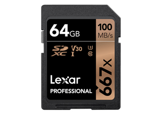 фото Карта памяти 64gb - lexar professional sdxc uhs-i lsd0667064g-bnnng