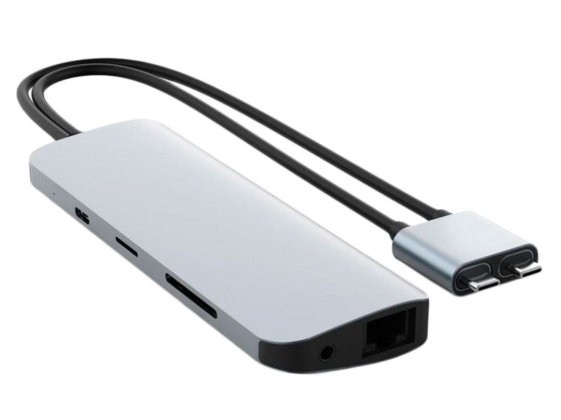 фото Хаб usb hyperdrive hyper viper 10-in-2 hub для macbook pro / air silver hd392-silver