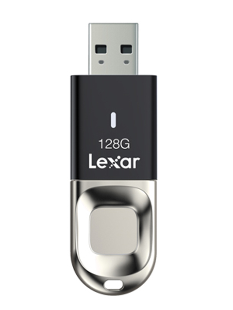 фото Usb flash drive 128gb - lexar fingerprint f35 ljdf35-128bbk