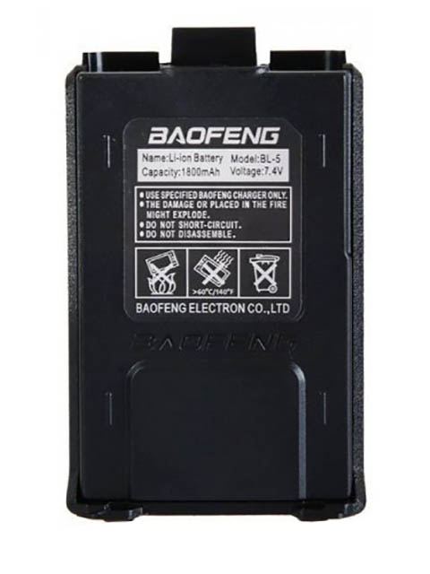 Аккумулятор Baofeng для UV-5R 1800mAh 3120 аккумулятор для радиостанции baofeng uv 6r 1800mah