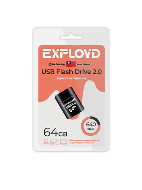 Zakazat.ru: USB Flash Drive 64Gb - Exployd 640 2.0 EX-64GB-640-Black