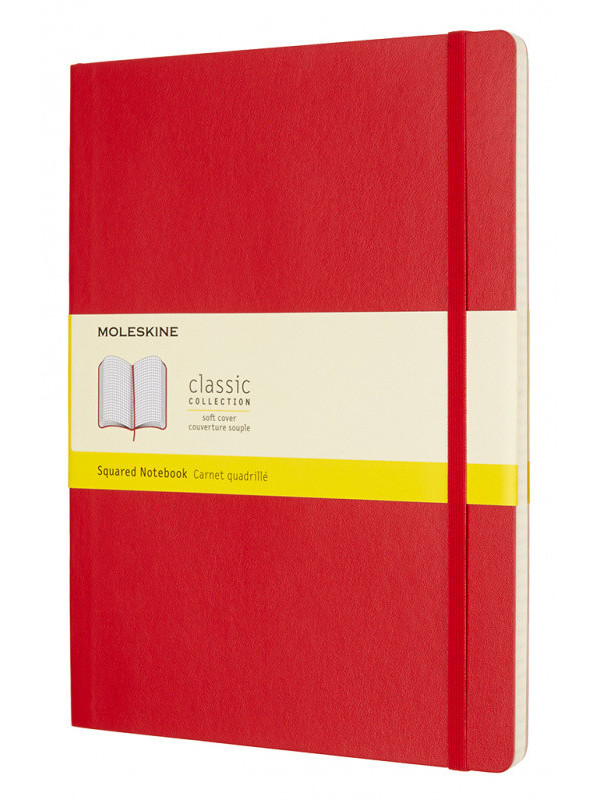 

Блокнот Moleskine Classic Soft XLarge 190х250mm 96 листов Red QP622F2 / 431025, Classic Soft Large