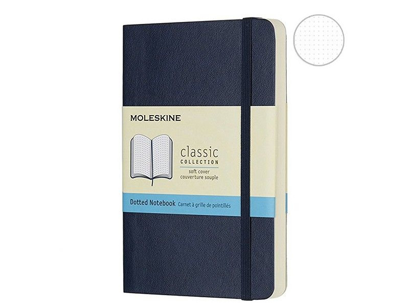 

Блокнот Moleskine Classic Soft Pocket 90x140mm 96 листов Sapphire Blue QP614B20 / 430940, Classic Soft Pocket