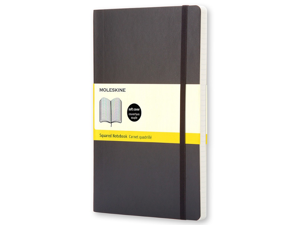 

Блокнот Moleskine Classic Soft Large 130х210mm 96 листов Black QP617 / 385251, Classic Soft Large