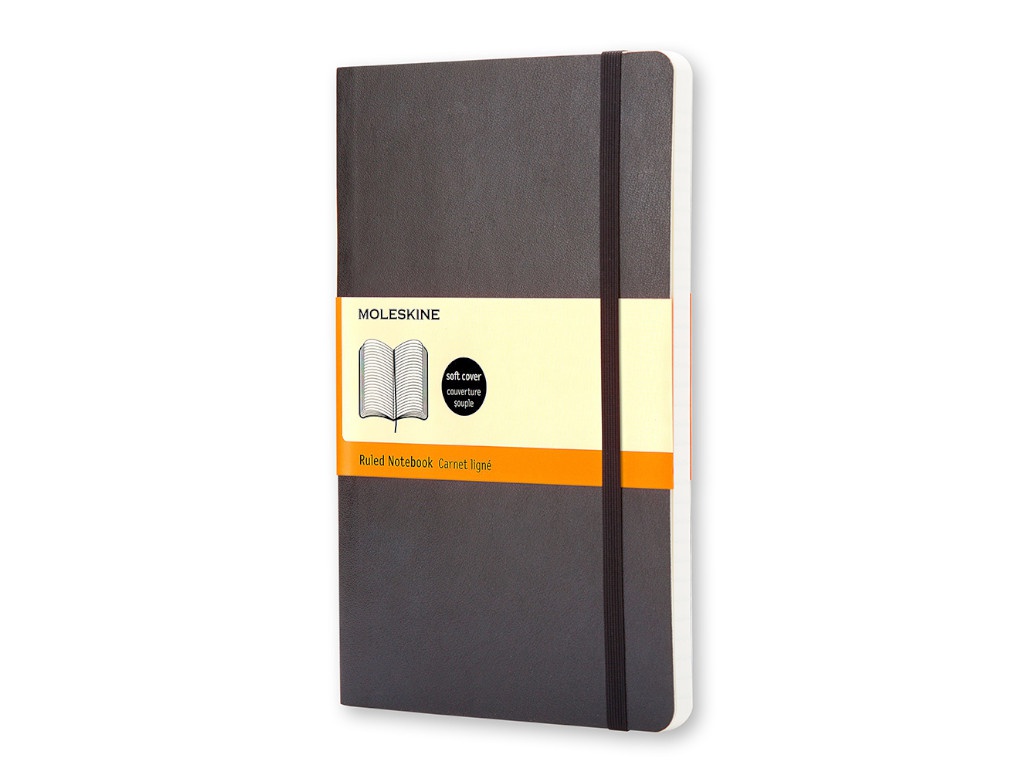 

Блокнот Moleskine Classic Soft Large 130х210mm 96 листов Black QP616 / 385249, Classic Soft Large