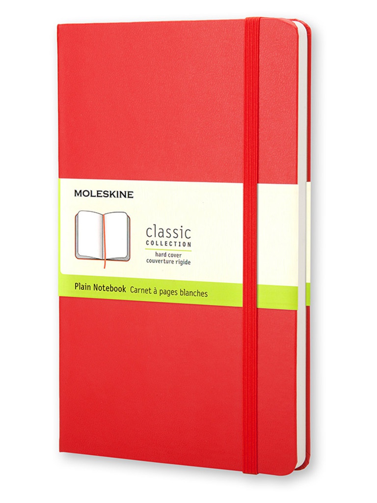 

Блокнот Moleskine Classic Large 130х210mm 120 листов Red QP062R / 385222, Classic Large