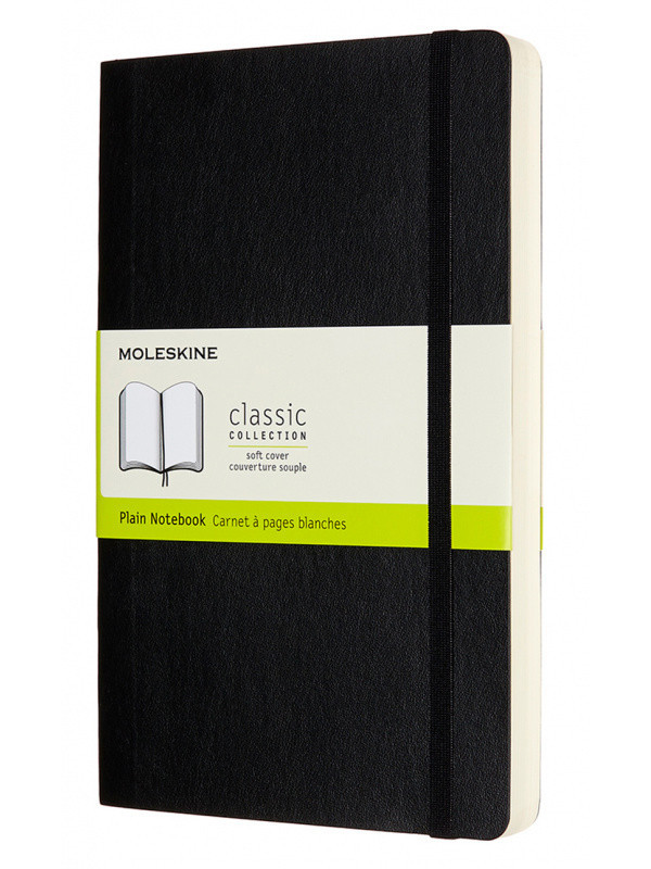 

Блокнот Moleskine Classic Soft Expended Large 130х210mm 200 листов Black QP618EXP / 1127635, Classic Soft Expended Large