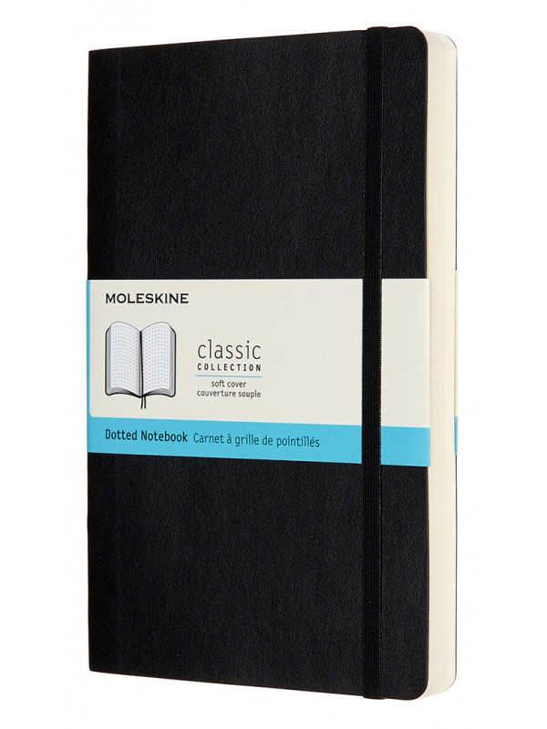 

Блокнот Moleskine Classic Soft Expended Large 130х210mm 200 листов Black QP619EXP / 1127638, Classic Soft Expended Large