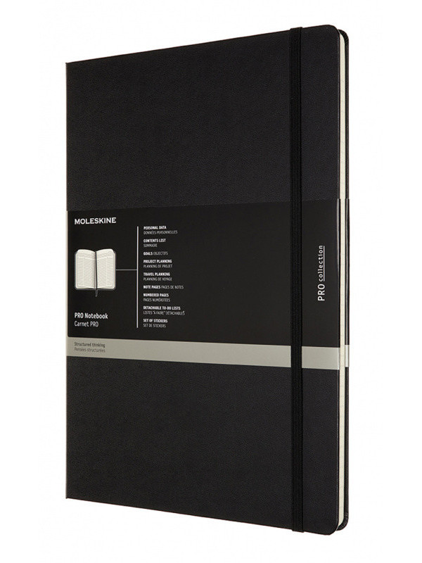 

Блокнот Moleskine Professional A4 96 листов Black PROPFNT5HBK / 1139395, Professional