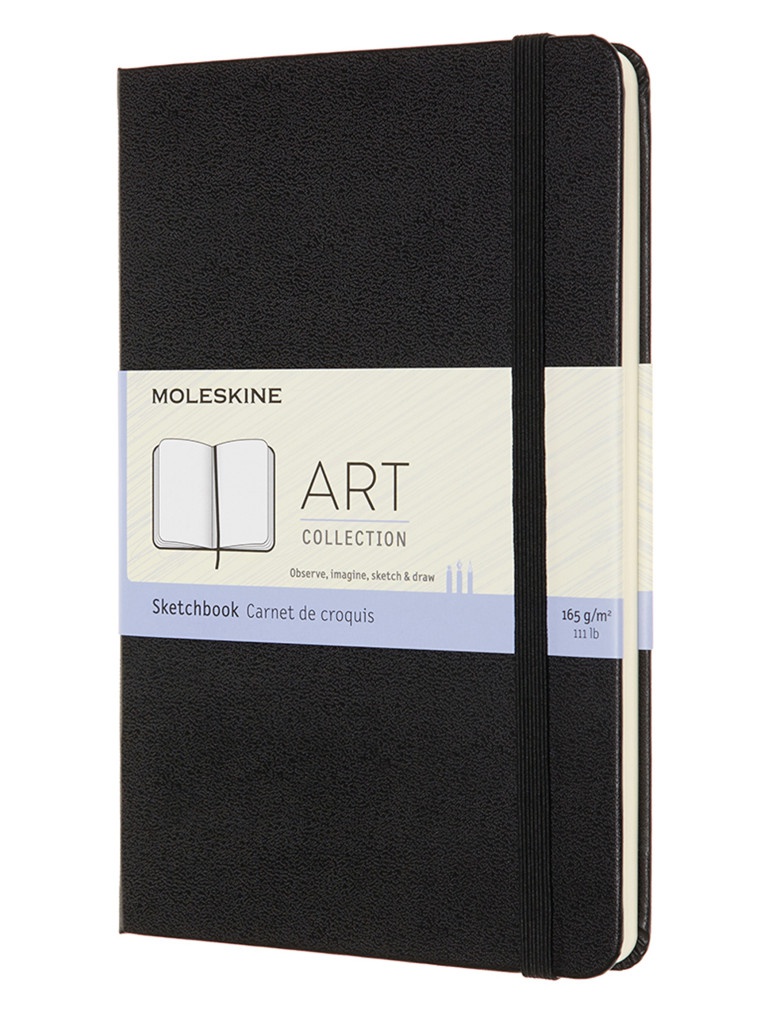 

Блокнот для рисования Moleskine Art Sketchbook Medium 115x180mm 72 листа Black ARTQP054 / 1139405, Art Sketchbook Medium