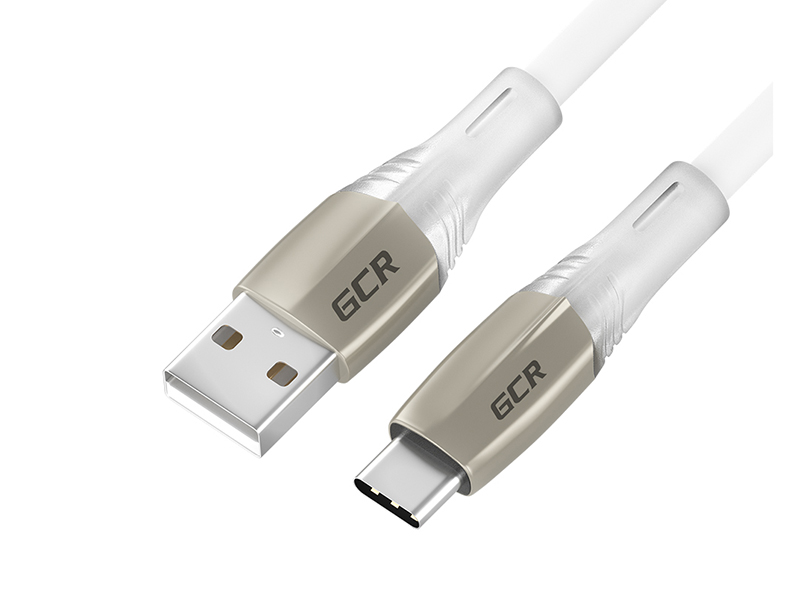 фото Аксессуар greenconnect usb - type-c led 50cm white gcr-52517