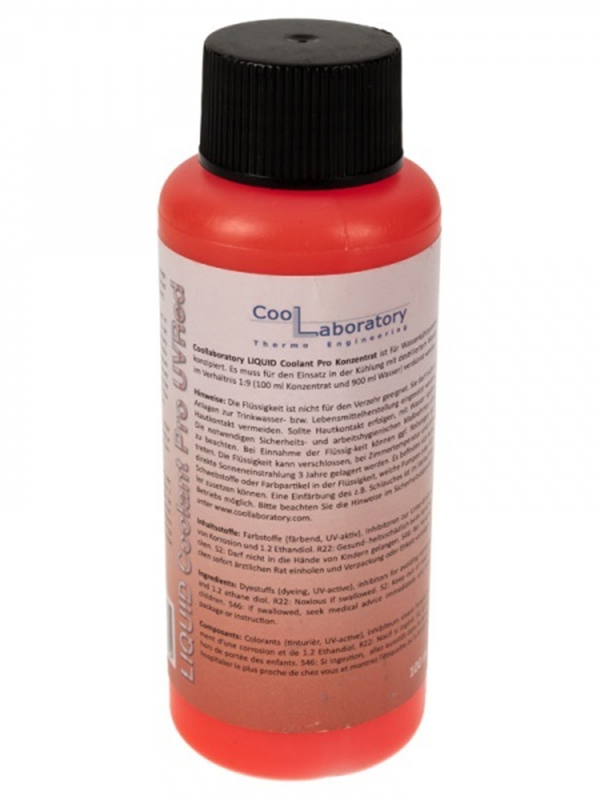 фото Концентрат жидкости для сво coollaboratory liquid coolant pro 100ml uv red cl-cp-urd-c