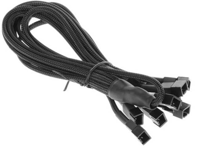 

Аксессуар Разветвитель Nanoxia 1x 3-pin - 9x 3-pin 60cm Black, NX39A60