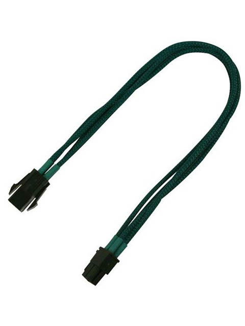 фото Аксессуар удлинитель nanoxia 4-pin p4 30cm green nxp4v3eg