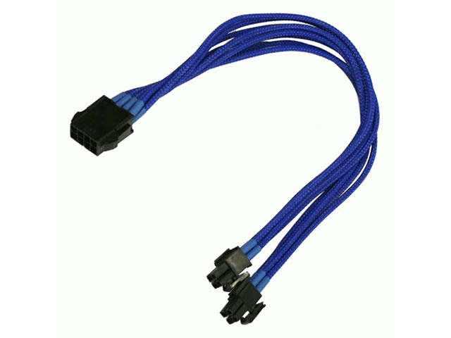 фото Аксессуар удлинитель nanoxia 8-pin eps 30cm blue nx8pv3eb