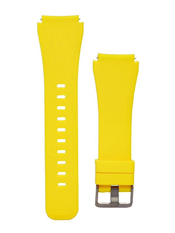 фото Аксессуар ремешок activ для samsung gear s3 frontier/gear s3 classic/galaxy watch 46mm silicone yellow 93092