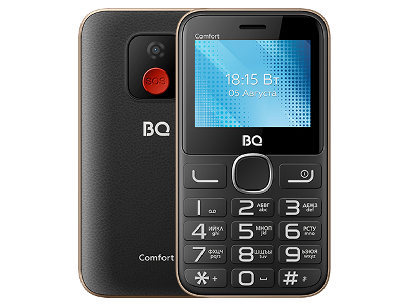 Сотовый телефон BQ 2301 Comfort Black-Gold