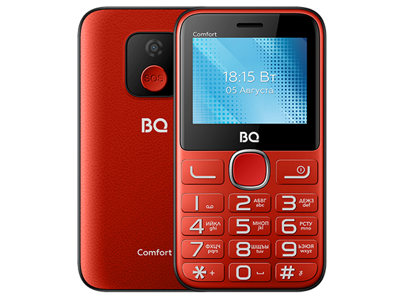 Сотовый телефон BQ 2301 Comfort Red-Black